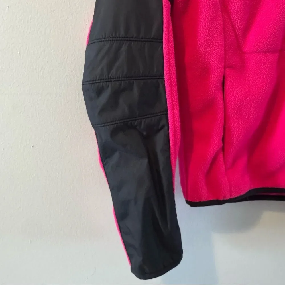 Ralph Lauren Vibrant Pink and Black Fleece Jacket